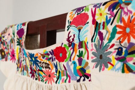 Blusa blanca de Manta Manga Corta