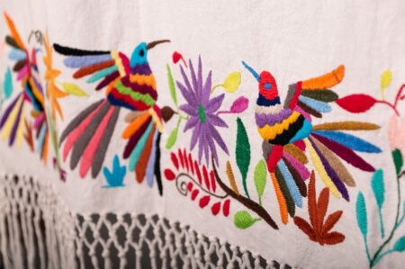 Detalle de Rebozo Bordado