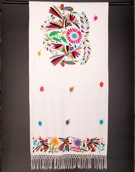 Rebozo Bordado Pata de Gallo