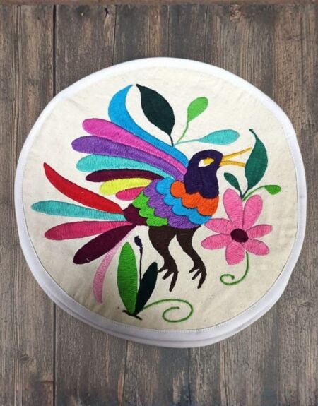 Tortillero de Manta con Bordado de Colores
