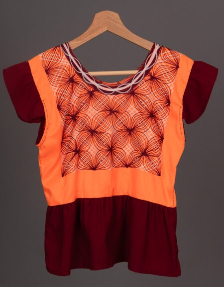 Huipil Naranja Oaxaca