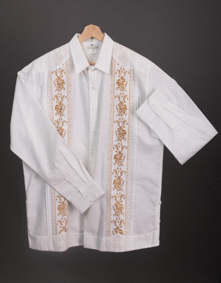 Guayabera Bordado Dorado