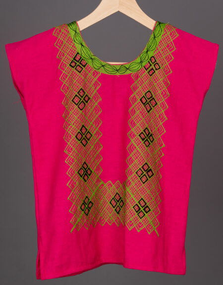 Huipil Rosa Oaxaca