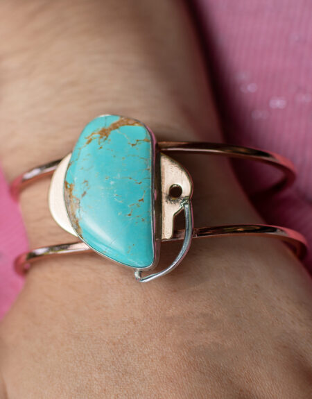 Brazalete Con Piedra Turquesa