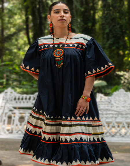 Vestido azul Rarámuri