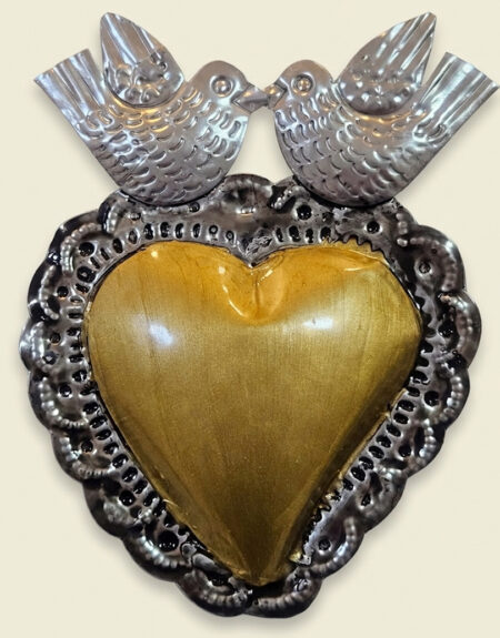 Corazón Hojalata Dorado