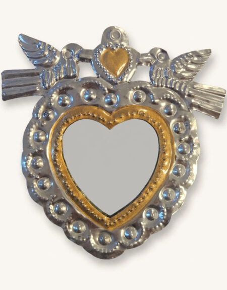Corazón Hojalata Espejo