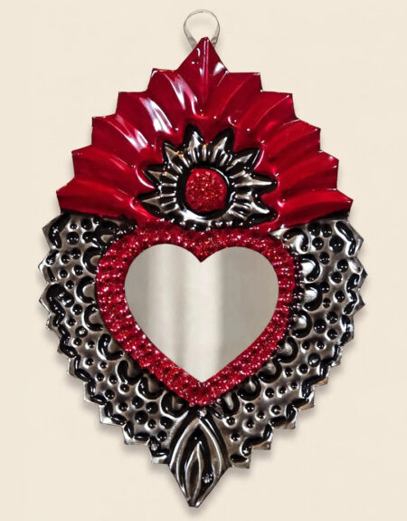 Corazón Hojalata Espejo