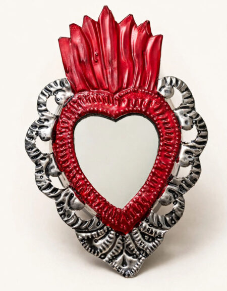 Corazón Hojalata Espejo