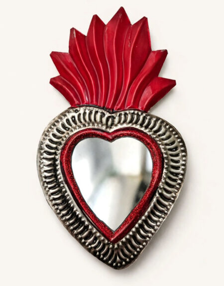 Corazón Hojalata Espejo