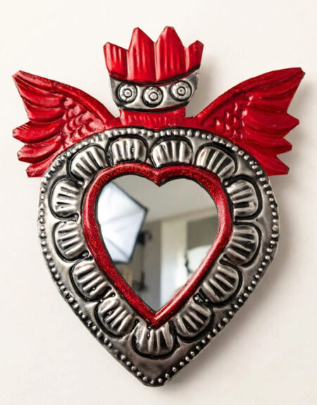 Corazón Hojalata Espejo