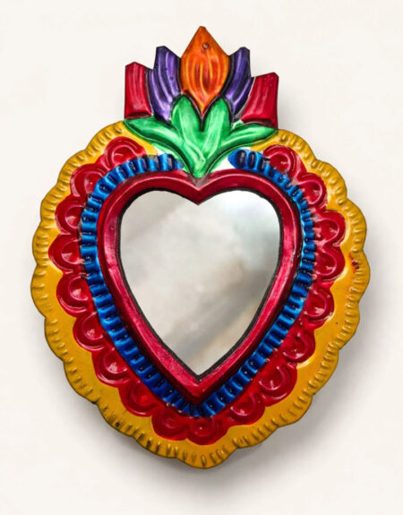 Corazón Hojalata con Espejo
