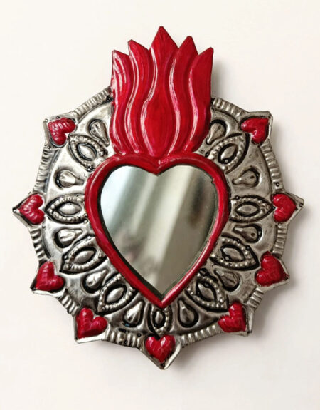 Corazón Hojalata Espejo