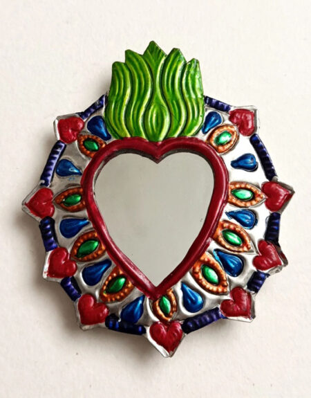 Corazón Hojalata con Espejo