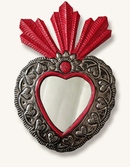 Corazón Hojalata Espejo