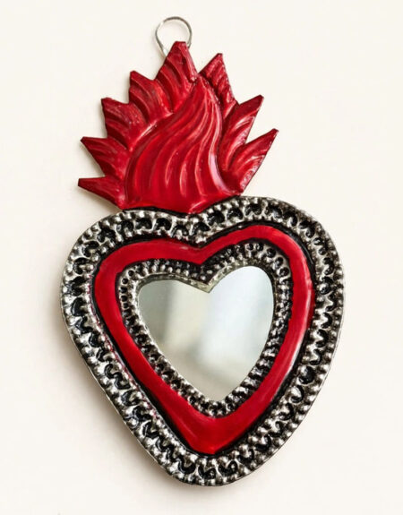 Corazón Hojalata Espejo