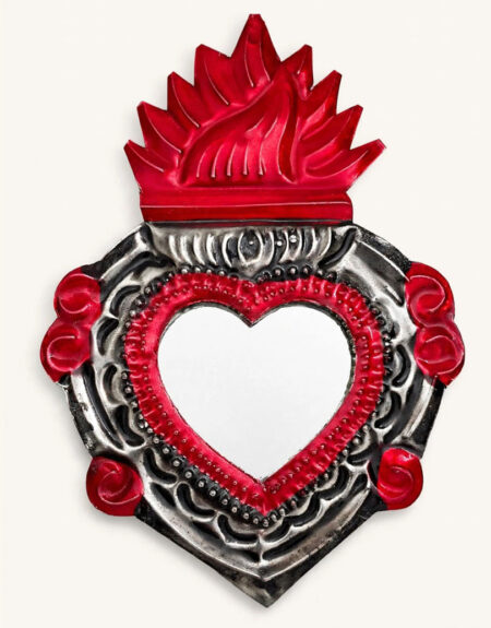 Corazón Hojalata con Espejo