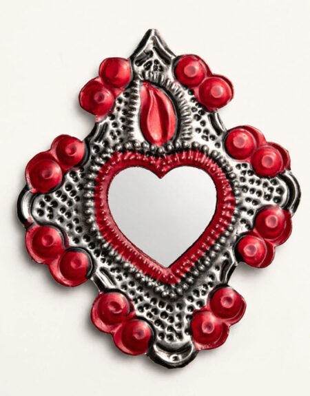 Corazón Hojalata Espejo